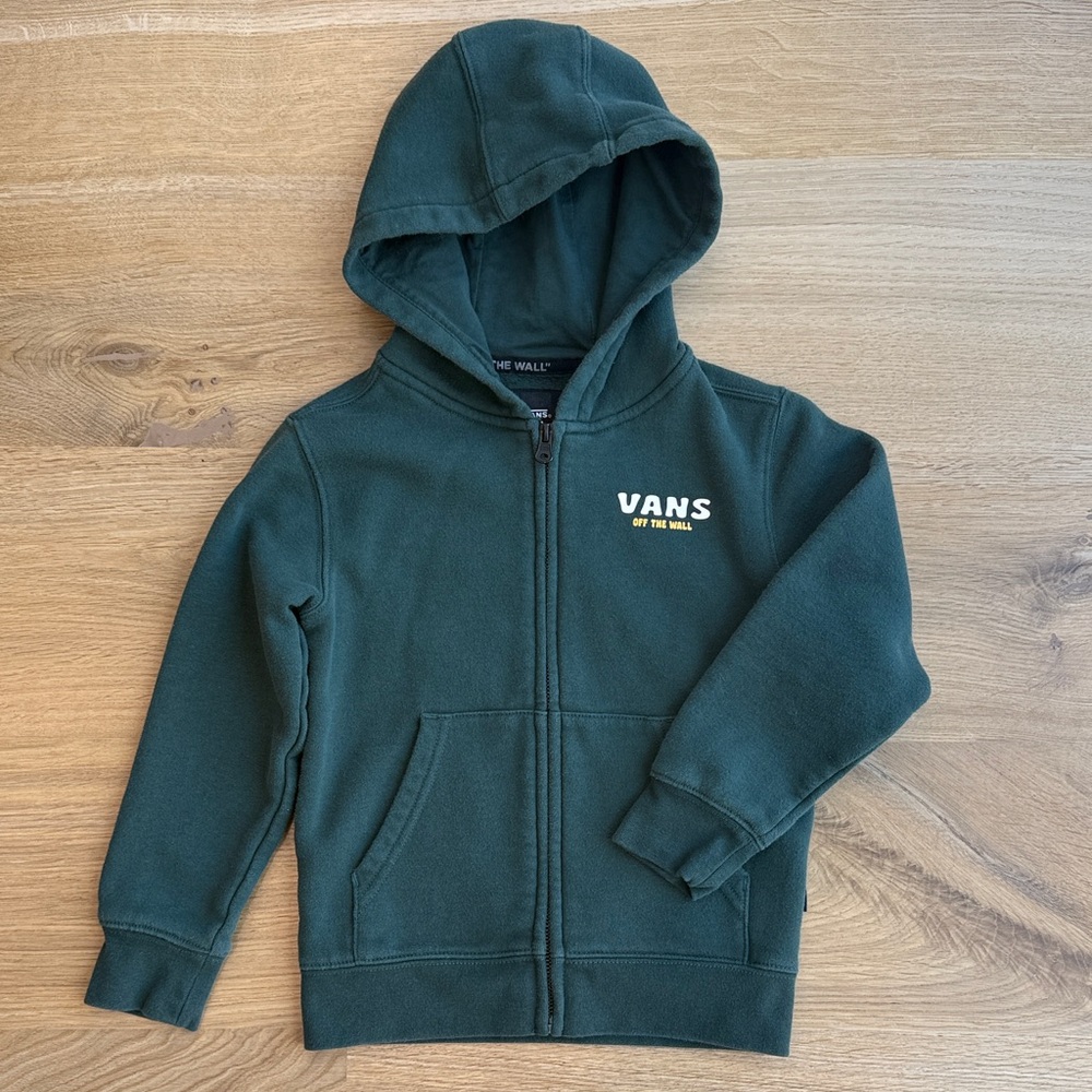 Vans Kids Forest Green Zip-Up Hoodie